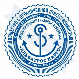 Макет печати для ООО с индивидуальным дизайном №44