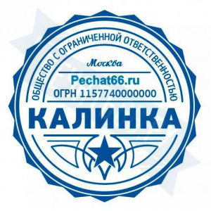 Макет печати для ООО с индивидуальным дизайном №58