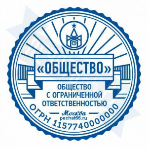 Макет печати для ООО с индивидуальным дизайном №59